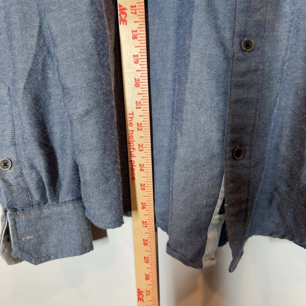 Marmot Men's Long Sleeve Shirt Blue Button Down Cotton Blend Size M - Picture 5 of 8